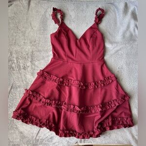 NWT Altar’d State Burgundy/ Maroon/ Wine Mini Dress size small